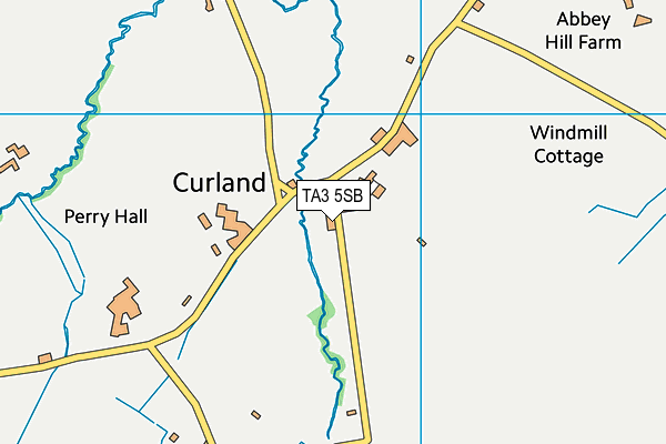 TA3 5SB map - OS VectorMap District (Ordnance Survey)