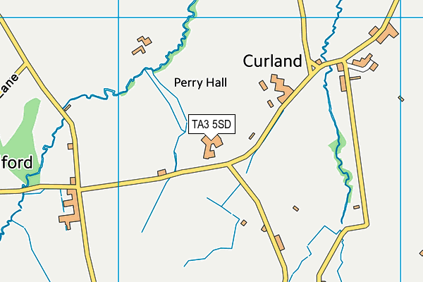 TA3 5SD map - OS VectorMap District (Ordnance Survey)