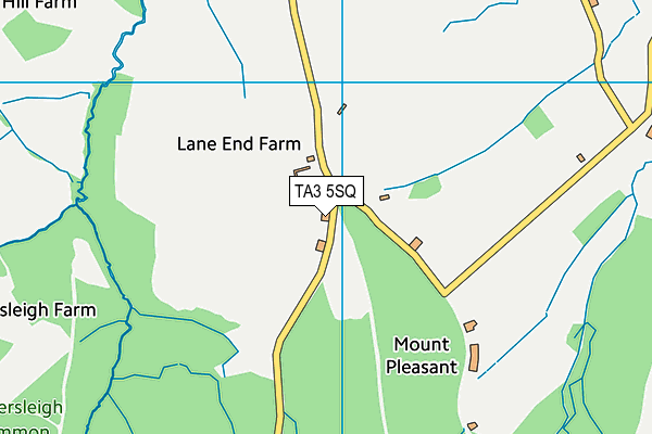 TA3 5SQ map - OS VectorMap District (Ordnance Survey)