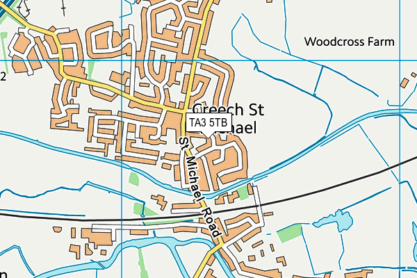 TA3 5TB map - OS VectorMap District (Ordnance Survey)