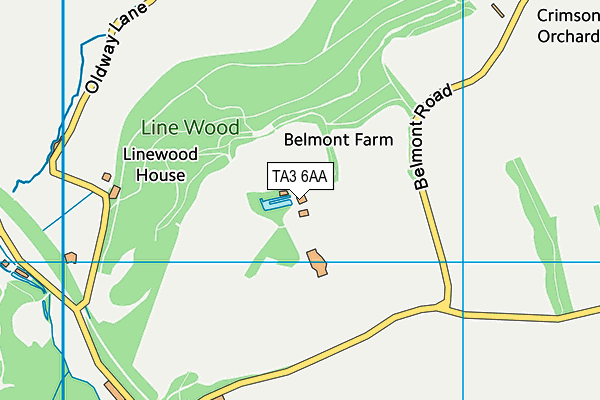 TA3 6AA map - OS VectorMap District (Ordnance Survey)