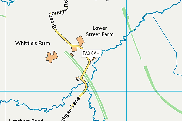 TA3 6AH map - OS VectorMap District (Ordnance Survey)