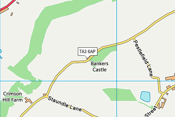 TA3 6AP map - OS VectorMap District (Ordnance Survey)