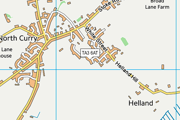 TA3 6AT map - OS VectorMap District (Ordnance Survey)