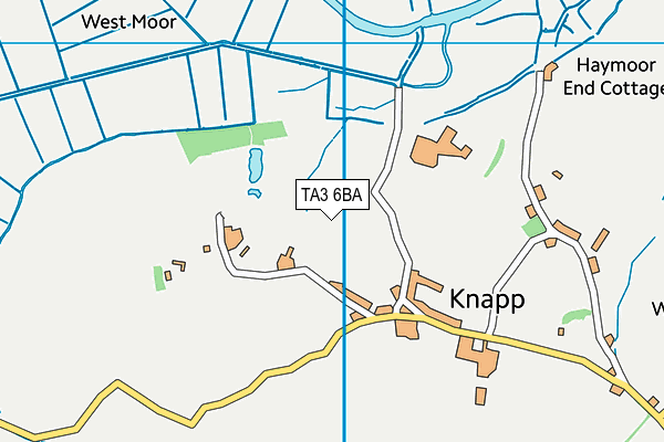 TA3 6BA map - OS VectorMap District (Ordnance Survey)