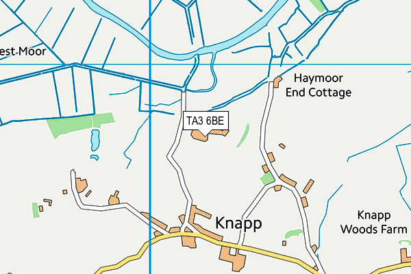 TA3 6BE map - OS VectorMap District (Ordnance Survey)