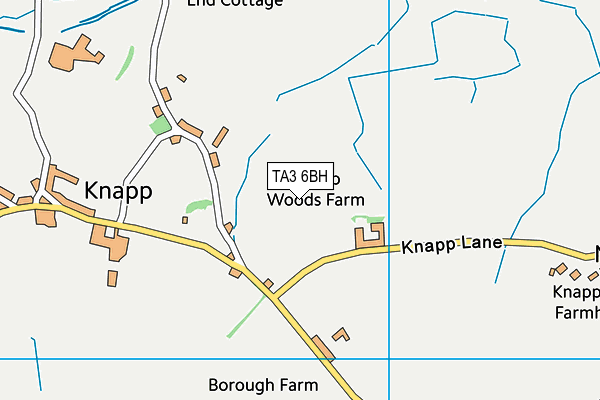 TA3 6BH map - OS VectorMap District (Ordnance Survey)