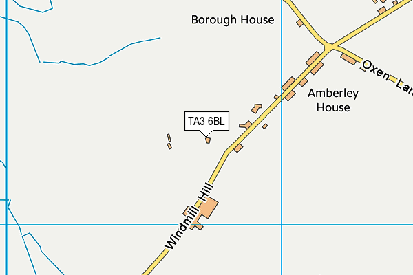 TA3 6BL map - OS VectorMap District (Ordnance Survey)