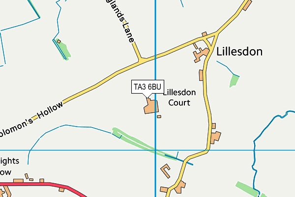 TA3 6BU map - OS VectorMap District (Ordnance Survey)