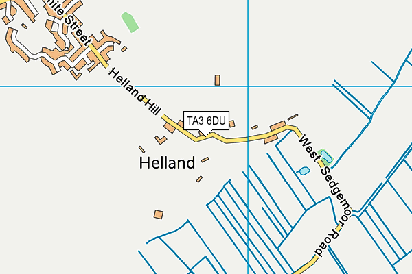 TA3 6DU map - OS VectorMap District (Ordnance Survey)