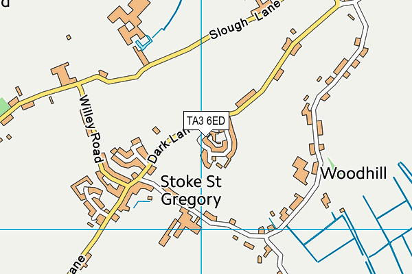 TA3 6ED map - OS VectorMap District (Ordnance Survey)