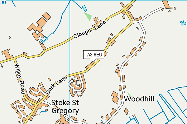 TA3 6EU map - OS VectorMap District (Ordnance Survey)