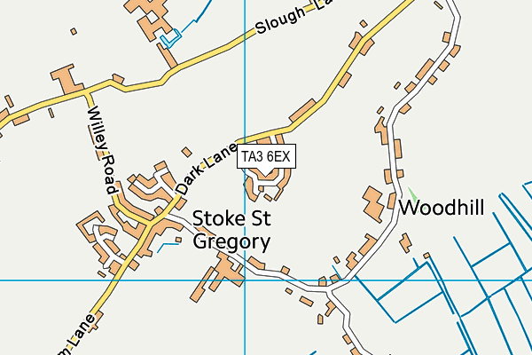 TA3 6EX map - OS VectorMap District (Ordnance Survey)