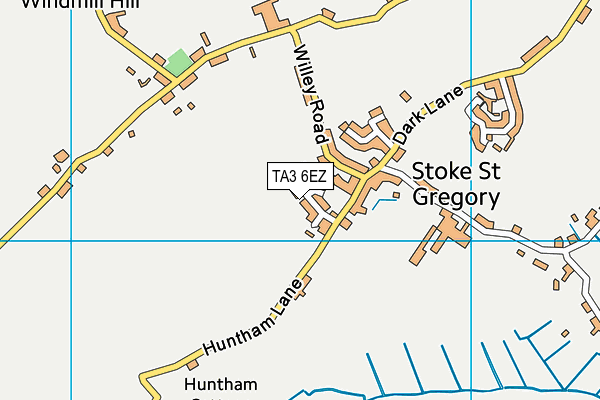 Stoke St Gregory Tennis Club map (TA3 6EZ) - OS VectorMap District (Ordnance Survey)