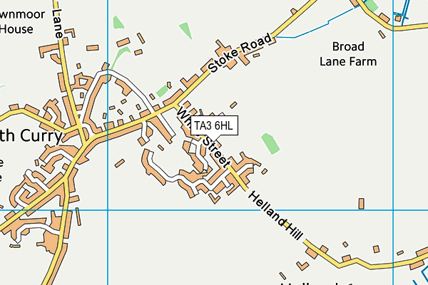 TA3 6HL map - OS VectorMap District (Ordnance Survey)