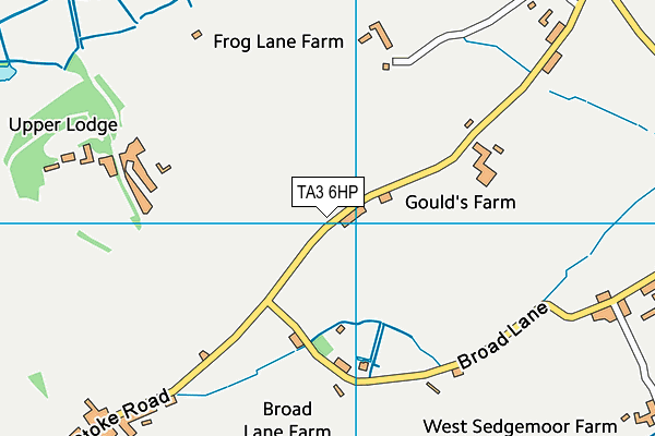 TA3 6HP map - OS VectorMap District (Ordnance Survey)