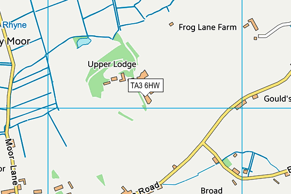 TA3 6HW map - OS VectorMap District (Ordnance Survey)