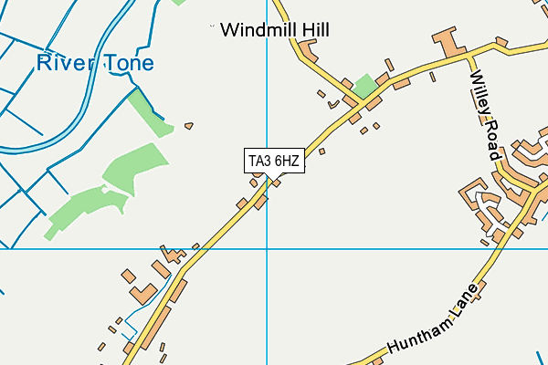TA3 6HZ map - OS VectorMap District (Ordnance Survey)