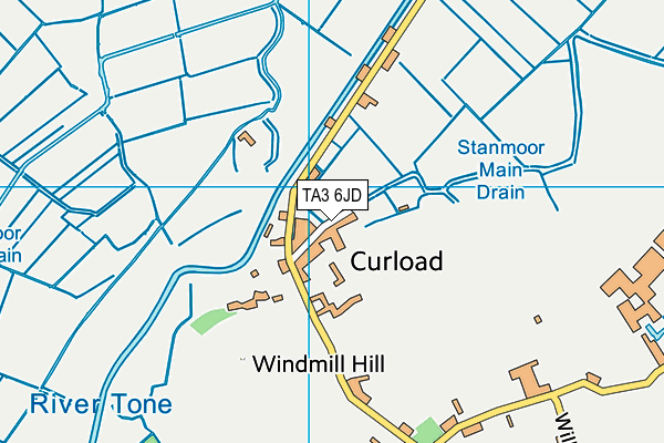 TA3 6JD map - OS VectorMap District (Ordnance Survey)