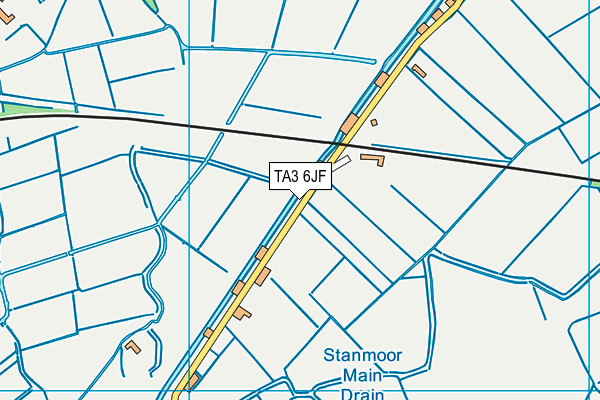 TA3 6JF map - OS VectorMap District (Ordnance Survey)