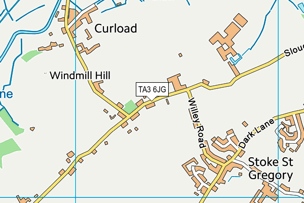 TA3 6JG map - OS VectorMap District (Ordnance Survey)