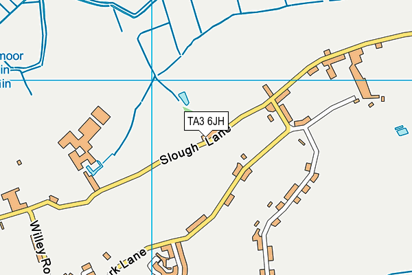 TA3 6JH map - OS VectorMap District (Ordnance Survey)