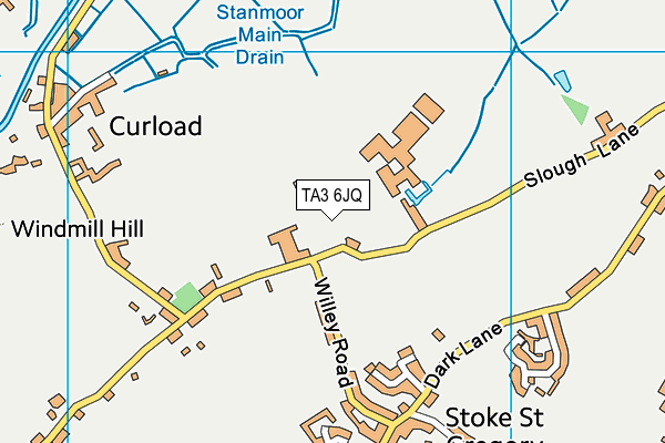 TA3 6JQ map - OS VectorMap District (Ordnance Survey)