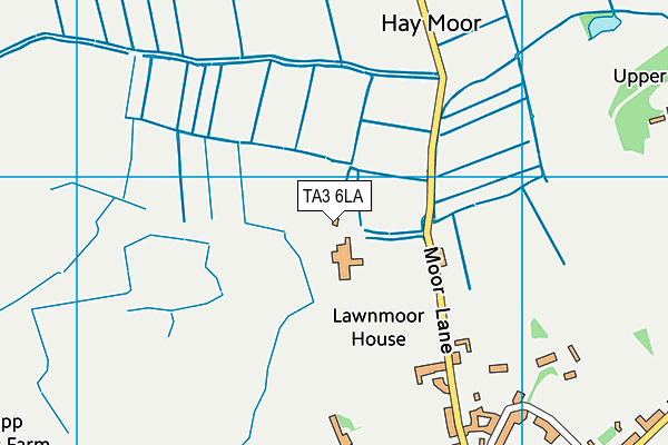 TA3 6LA map - OS VectorMap District (Ordnance Survey)
