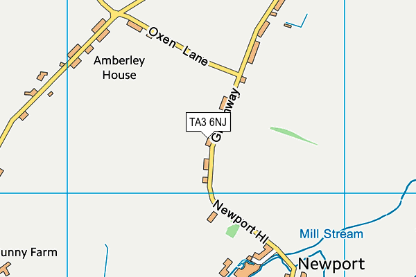 TA3 6NJ map - OS VectorMap District (Ordnance Survey)