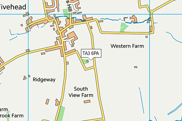 TA3 6PA map - OS VectorMap District (Ordnance Survey)