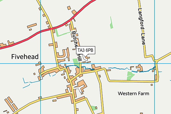 TA3 6PB map - OS VectorMap District (Ordnance Survey)