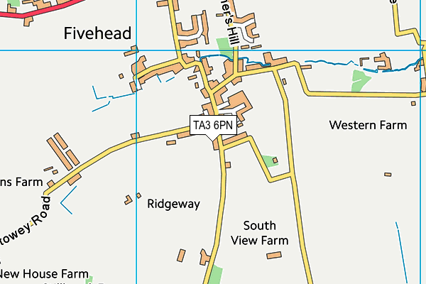 TA3 6PN map - OS VectorMap District (Ordnance Survey)