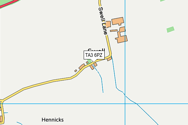 TA3 6PZ map - OS VectorMap District (Ordnance Survey)