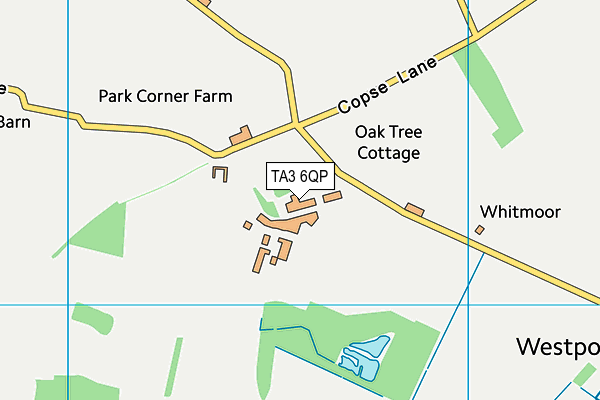 TA3 6QP map - OS VectorMap District (Ordnance Survey)