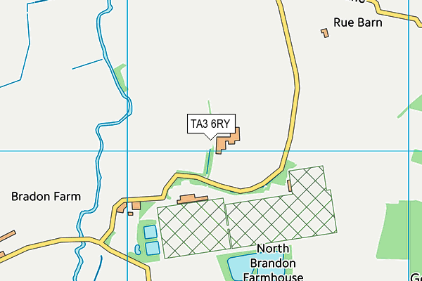 TA3 6RY map - OS VectorMap District (Ordnance Survey)