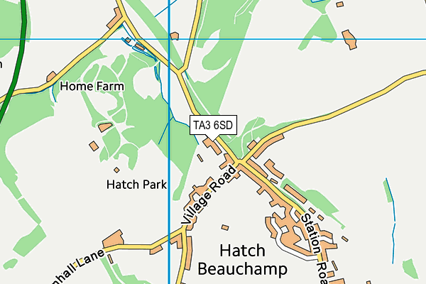 TA3 6SD map - OS VectorMap District (Ordnance Survey)