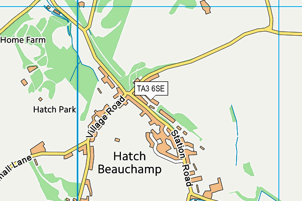 TA3 6SE map - OS VectorMap District (Ordnance Survey)