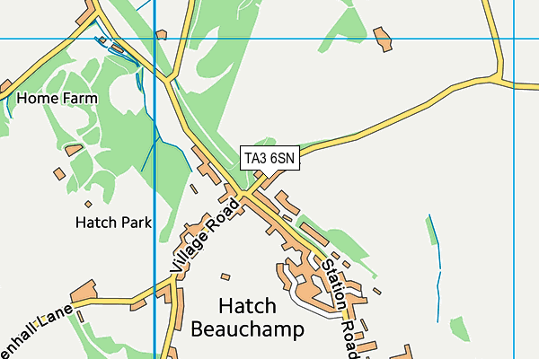 TA3 6SN map - OS VectorMap District (Ordnance Survey)
