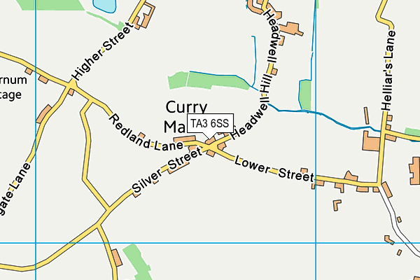 TA3 6SS map - OS VectorMap District (Ordnance Survey)