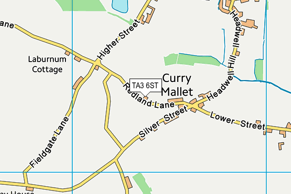 TA3 6ST map - OS VectorMap District (Ordnance Survey)