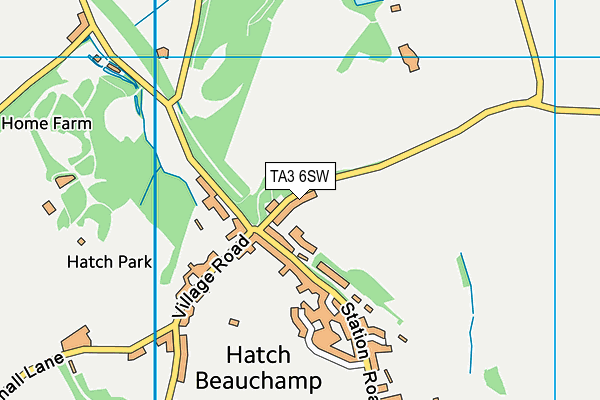 TA3 6SW map - OS VectorMap District (Ordnance Survey)