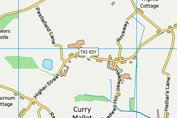 TA3 6SY map - OS VectorMap District (Ordnance Survey)