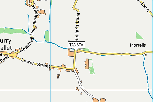 TA3 6TA map - OS VectorMap District (Ordnance Survey)