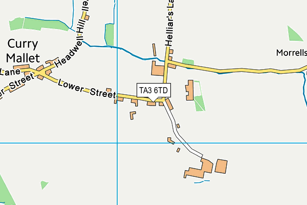 TA3 6TD map - OS VectorMap District (Ordnance Survey)
