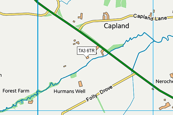 TA3 6TR map - OS VectorMap District (Ordnance Survey)