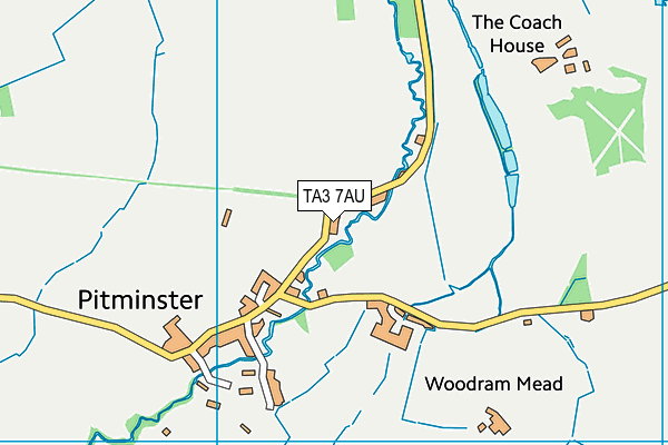 TA3 7AU map - OS VectorMap District (Ordnance Survey)