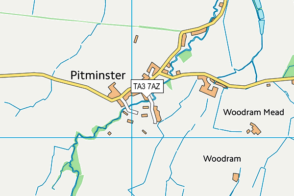 TA3 7AZ map - OS VectorMap District (Ordnance Survey)