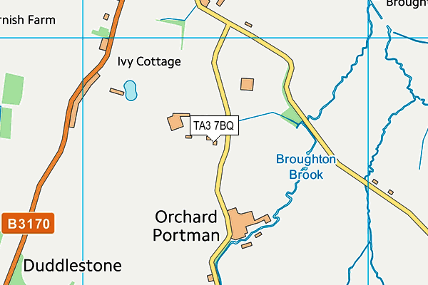 TA3 7BQ map - OS VectorMap District (Ordnance Survey)