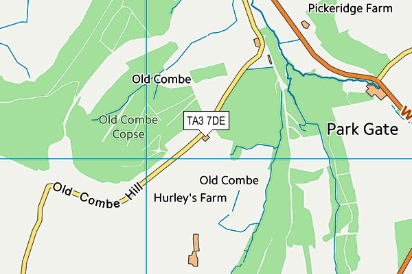 TA3 7DE map - OS VectorMap District (Ordnance Survey)