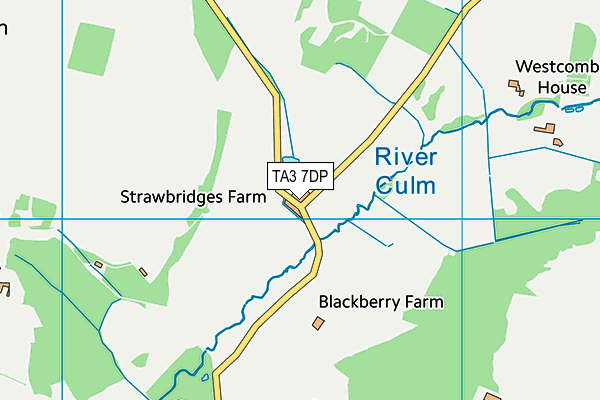 TA3 7DP map - OS VectorMap District (Ordnance Survey)